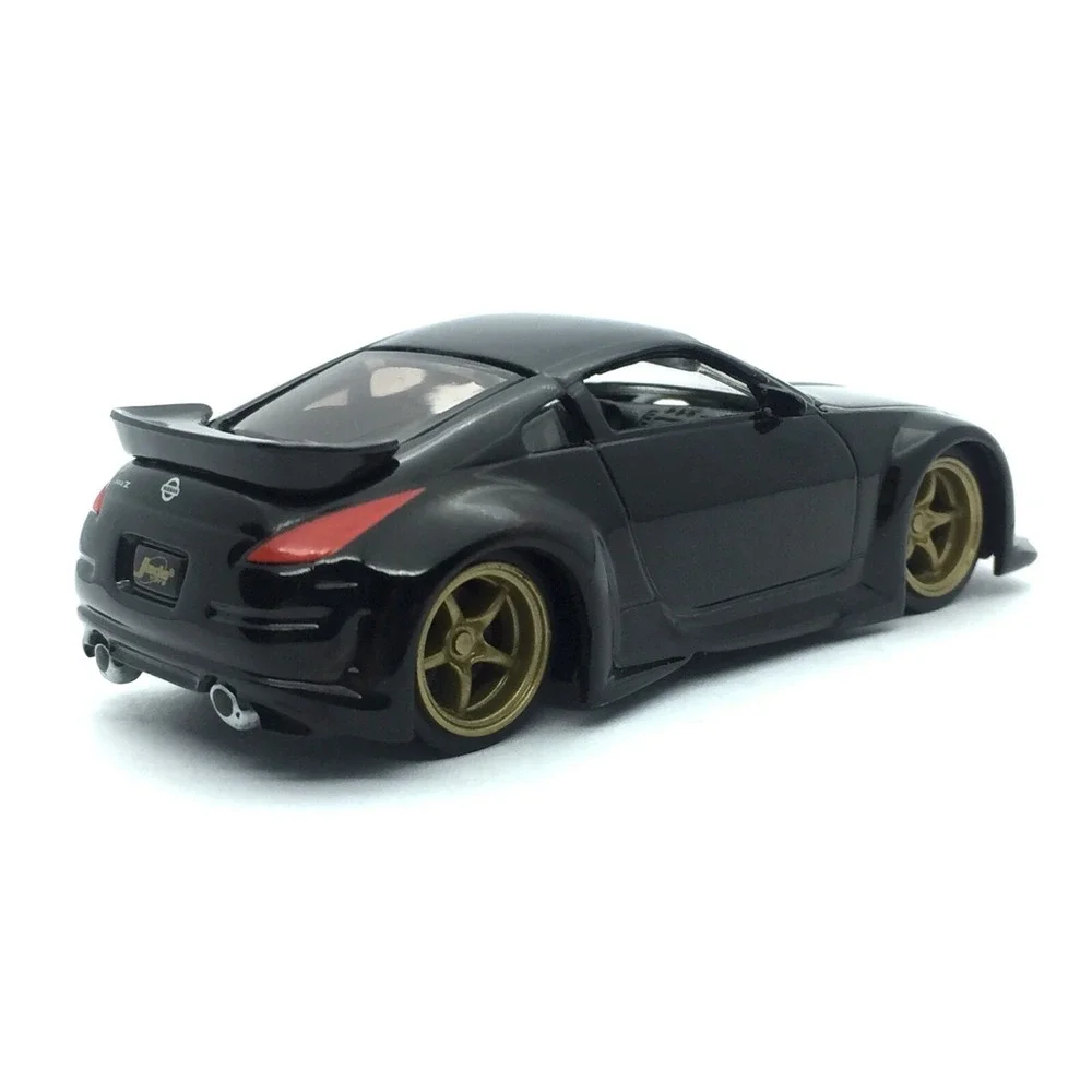 Jada Dub City 2003 03 Nissan 350Z Car Black Die Cast 1/64‎ Scale Gold Wheels